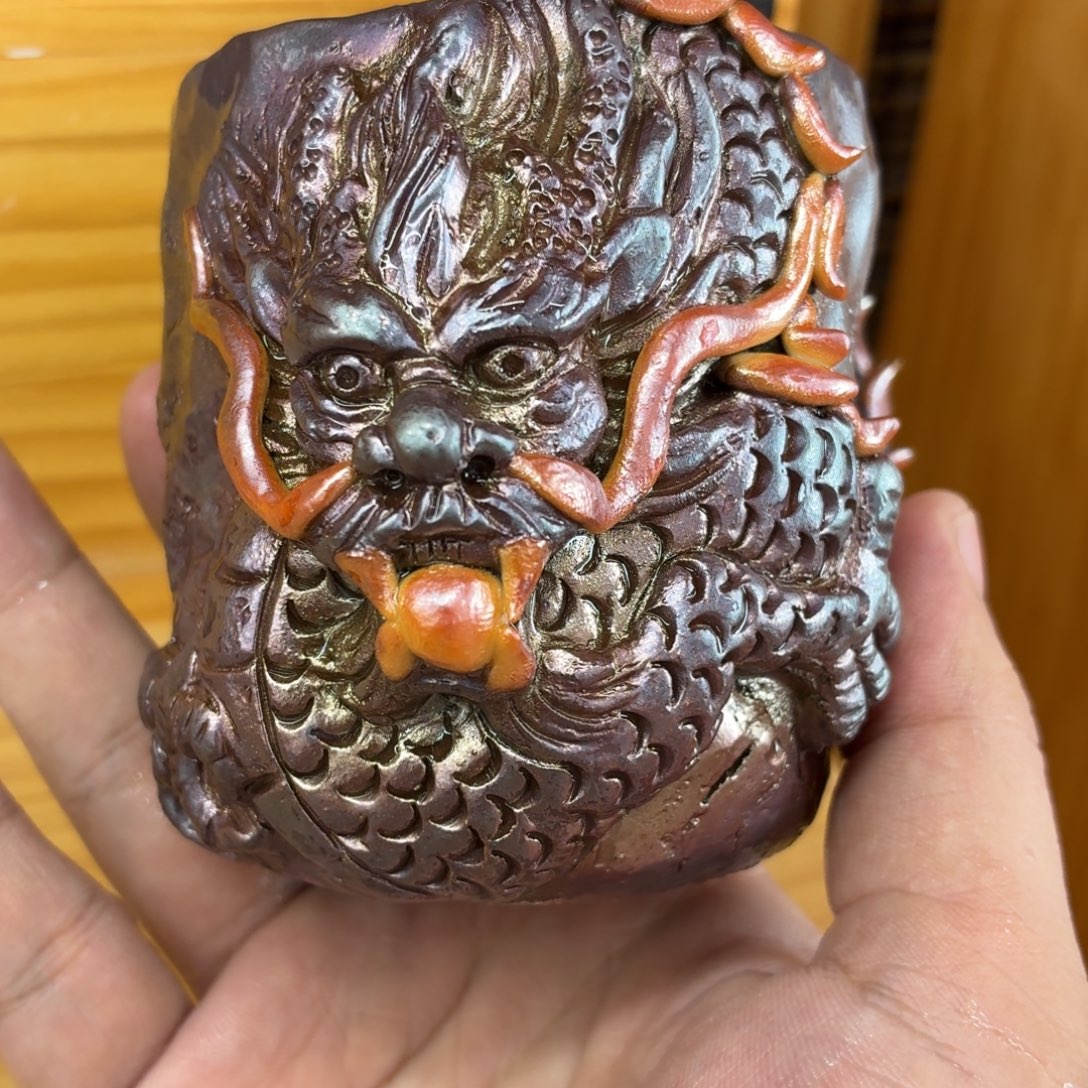 陶园柴烧，精品高货355瑕漏水