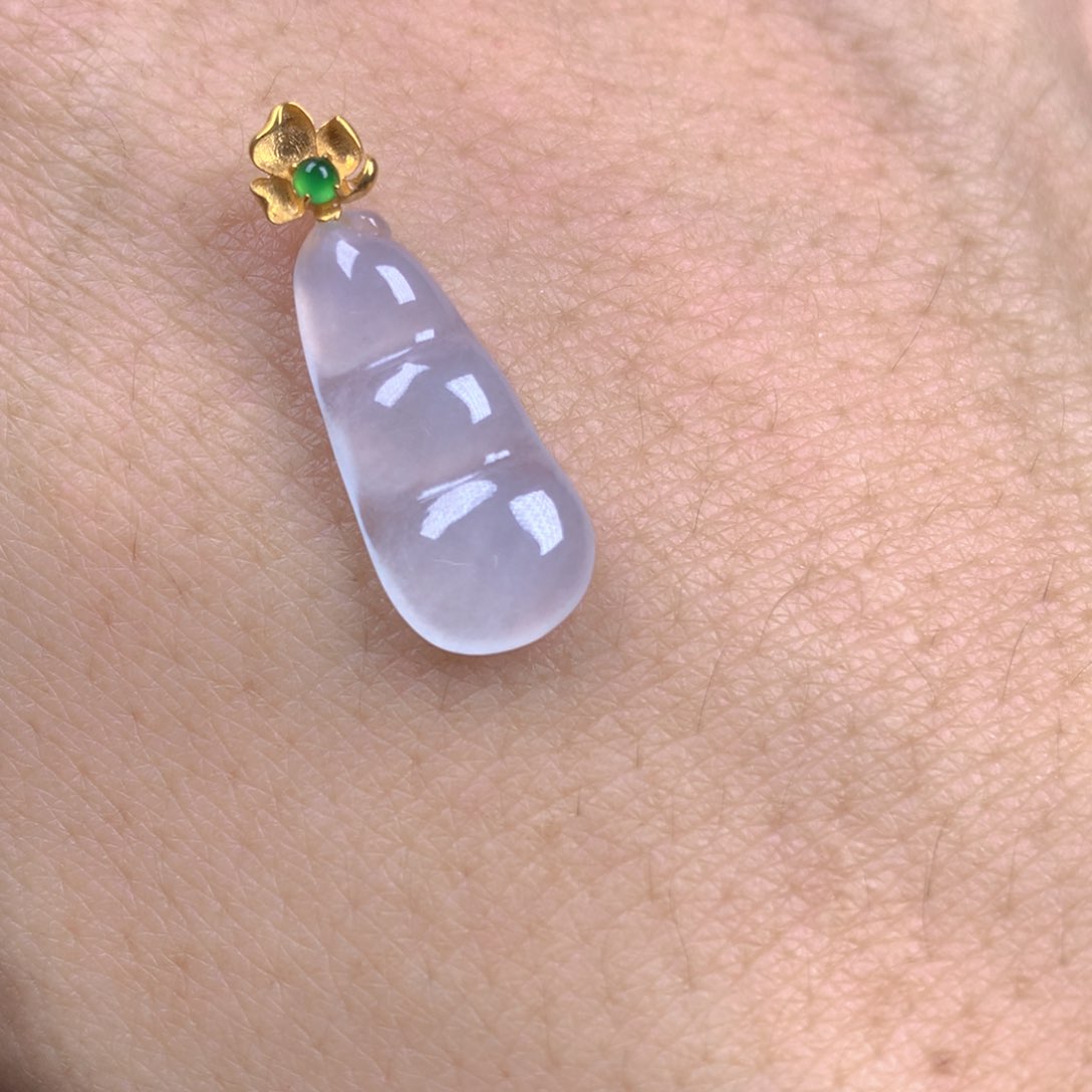 【闪购商品】翡翠18K金镶嵌颈饰翡翠