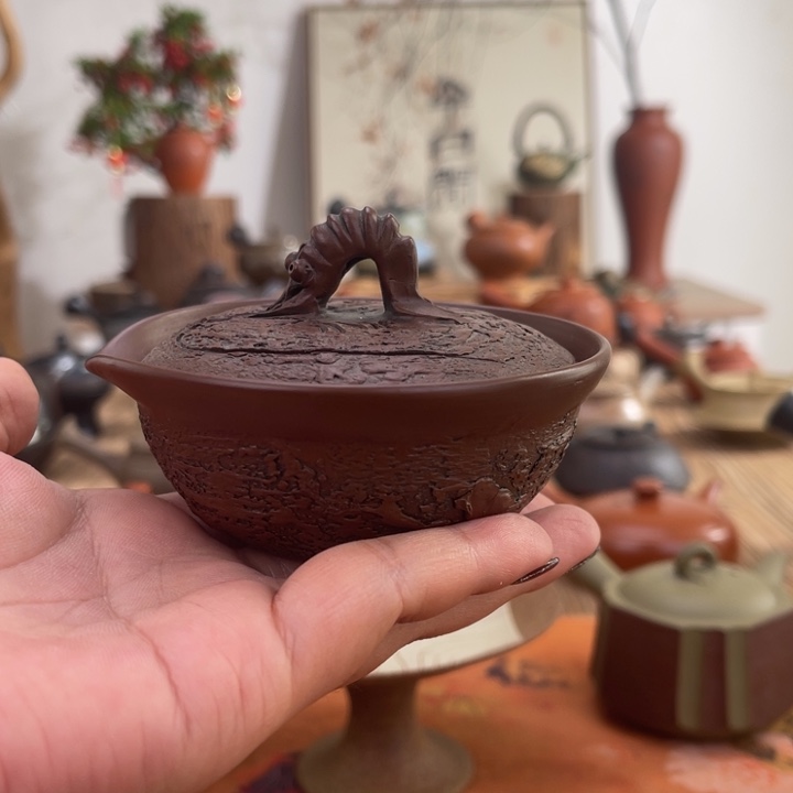 大*常滑森水手作茶壶绞出