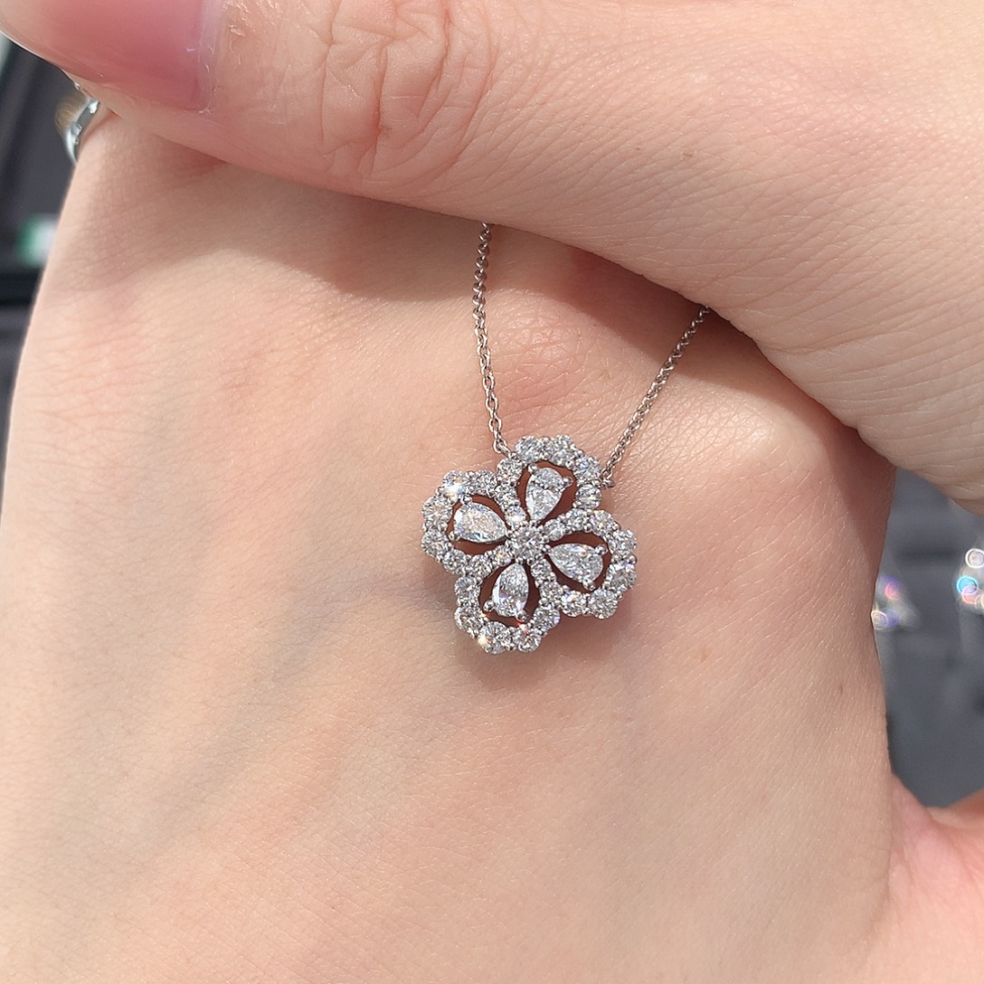 实验室培育钻石铂Pt950镶嵌元和版loop