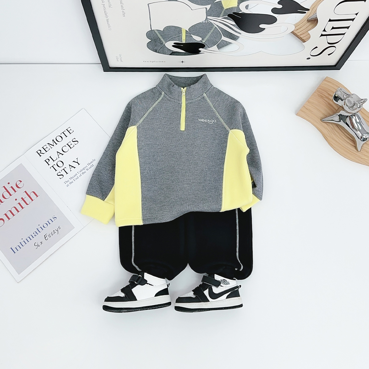 儿童卫衣加绒款长袖2025新款秋冬装男童 HZ25998 悠悠童话童装