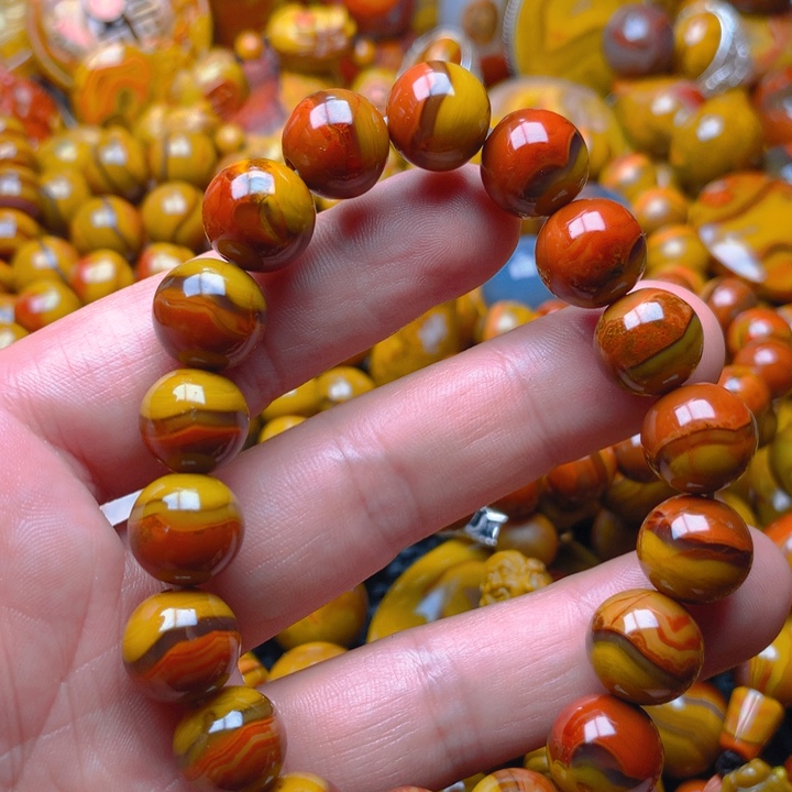 誰***懂玛瑙/玉髓未镶嵌手串