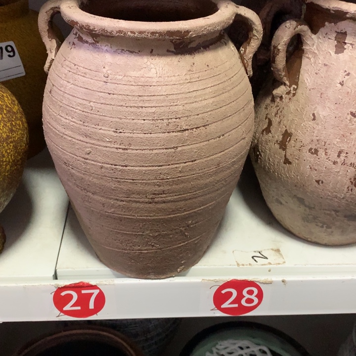 【闪购商品】红陶粗糙盆默认打孔高25口13