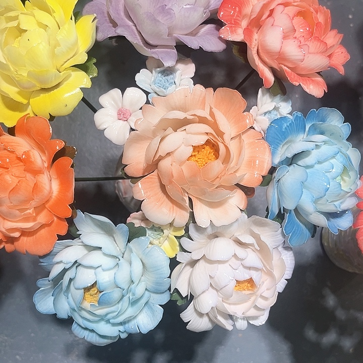 正品直发陶瓷花花