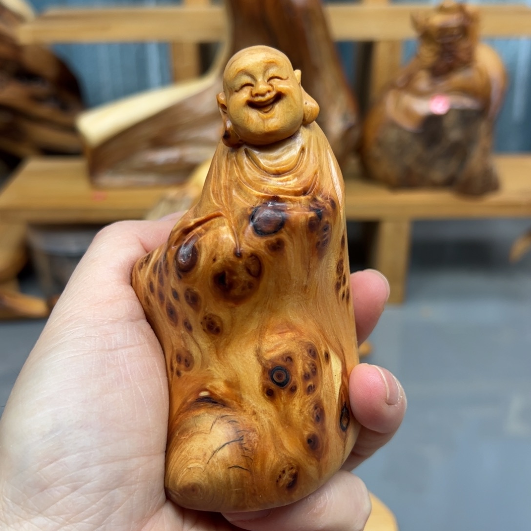 柏木崖柏木摆件手把件，3