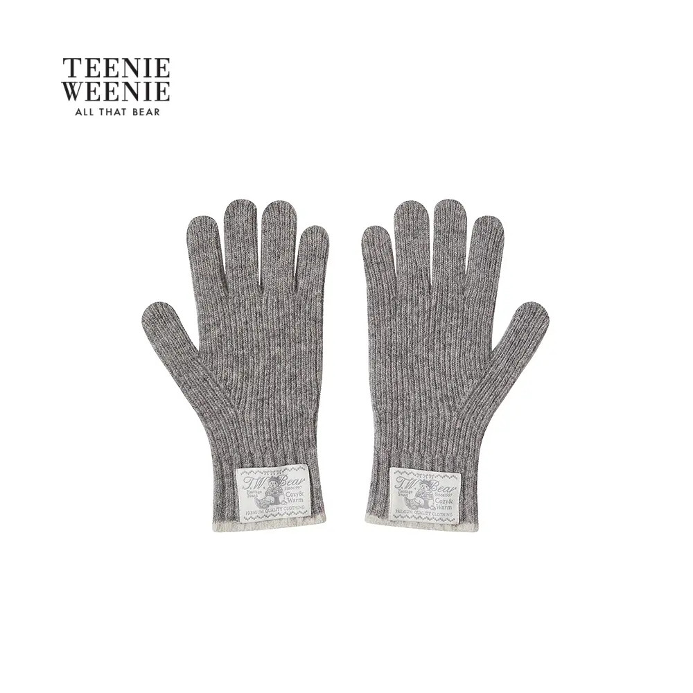 TeenieWeenie小熊25秋冬新款保暖满满毛织手套冬季TTAG25FT01E