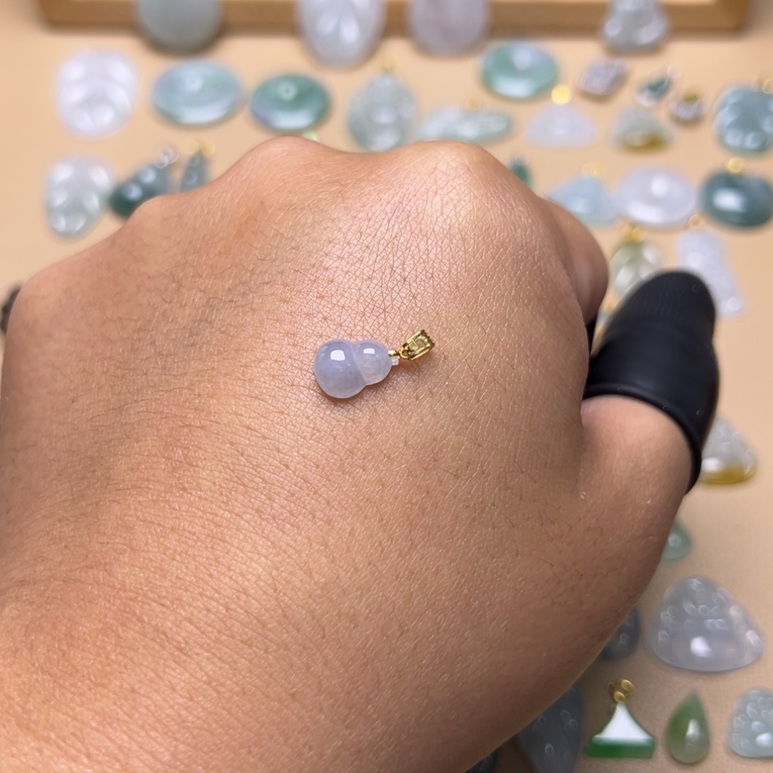 翡翠颈饰18K金镶嵌吉林