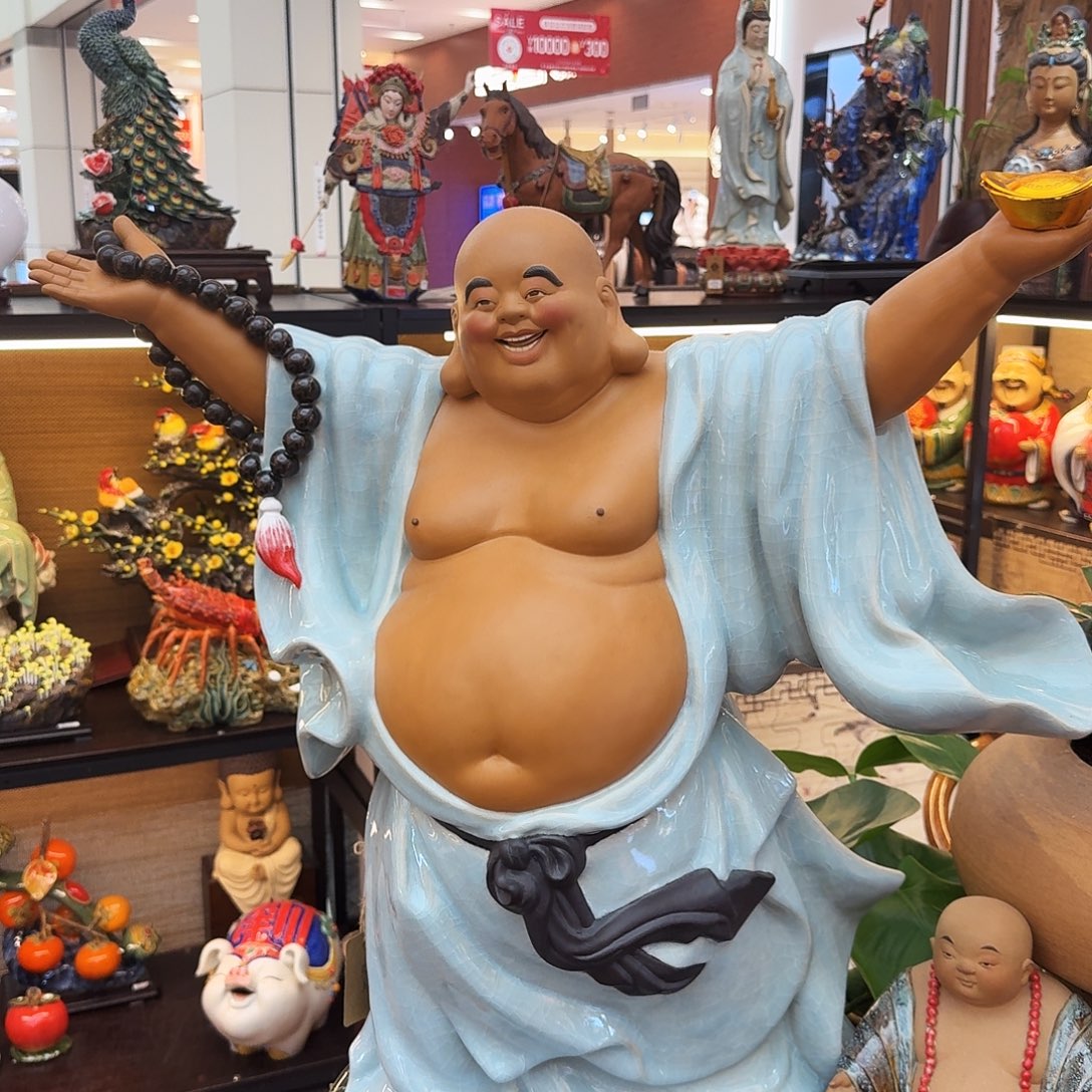 叮***果陶瓷70高度高定款笑佛