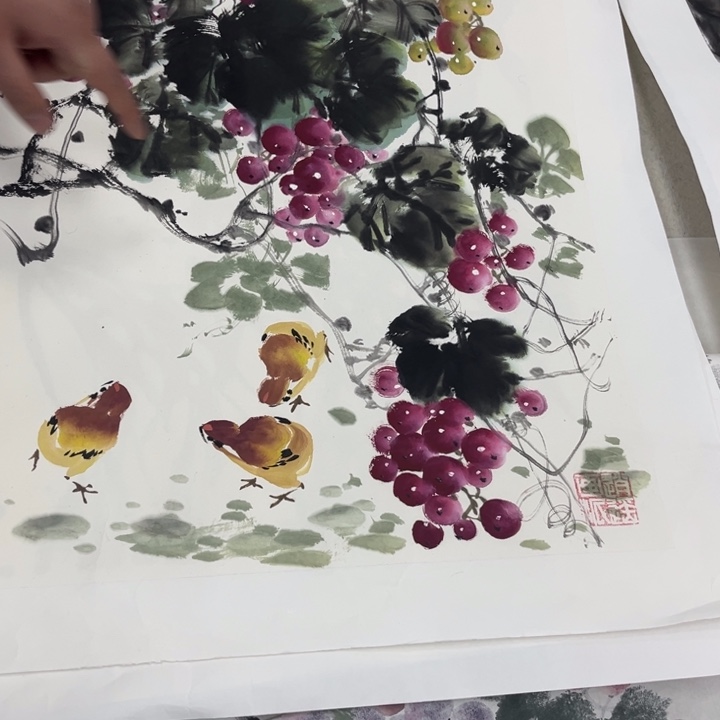 国画绘画手绘作品