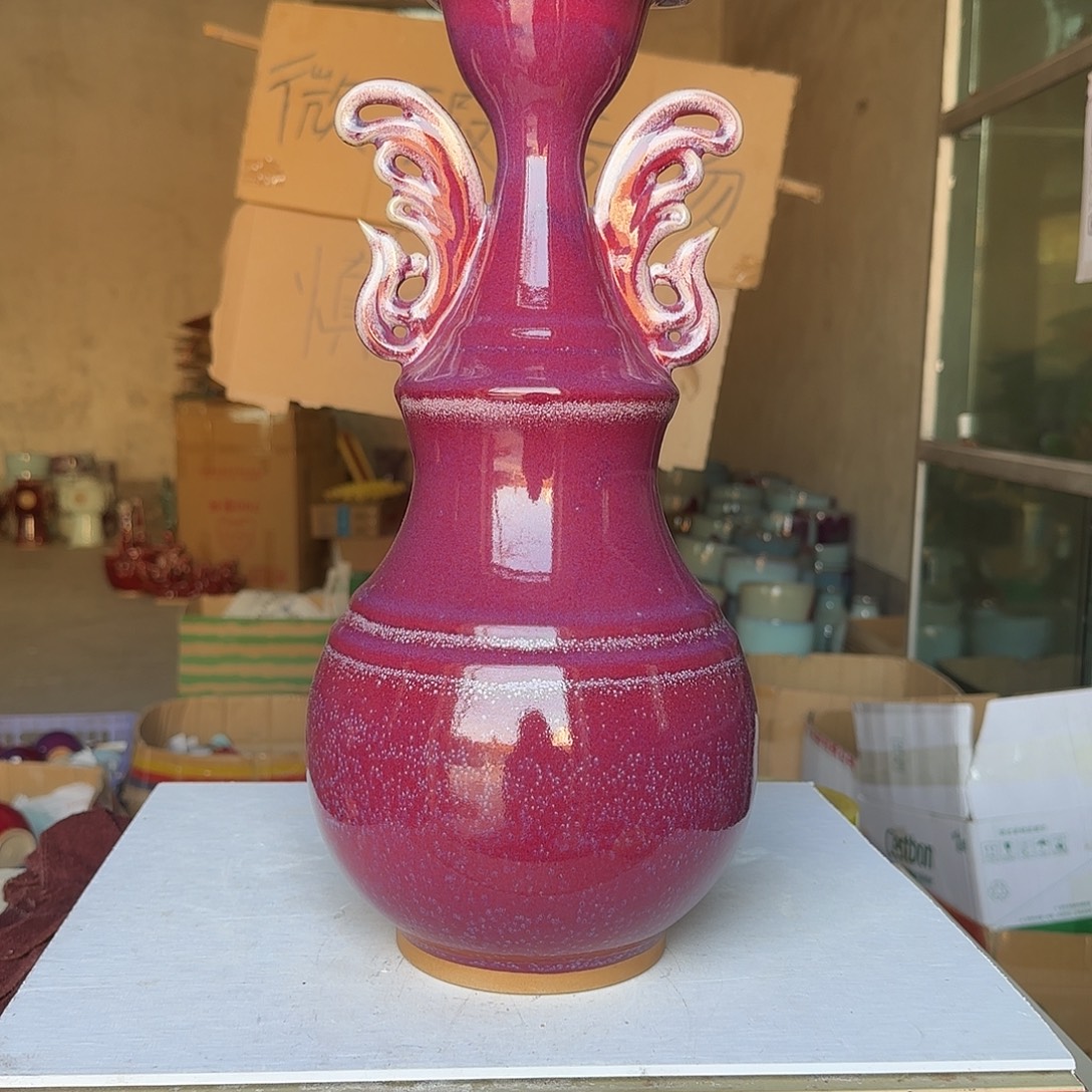 陶摆件郑家钧瓷摆件微瑕