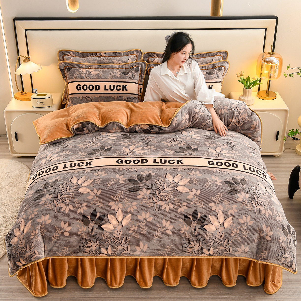 2025新款 高克重加厚牛奶绒四件套 高订保暖四件套床品