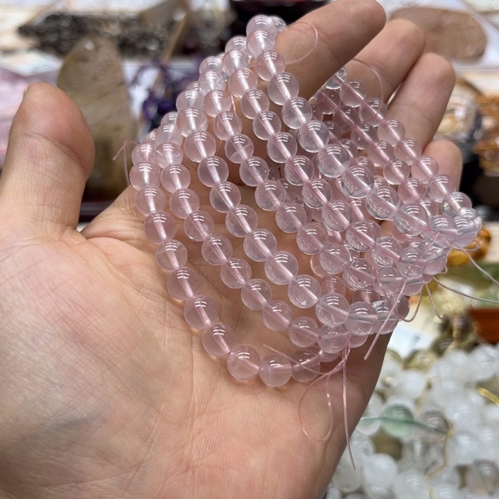 【闪购商品】水晶手链未镶嵌粉水晶