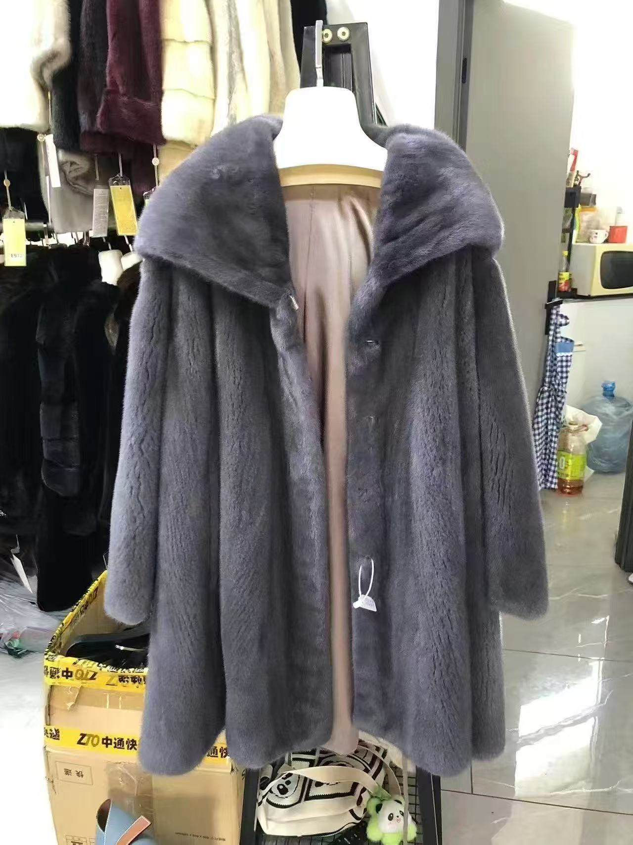 长款女长款休闲立领连帽外套以直播间为准