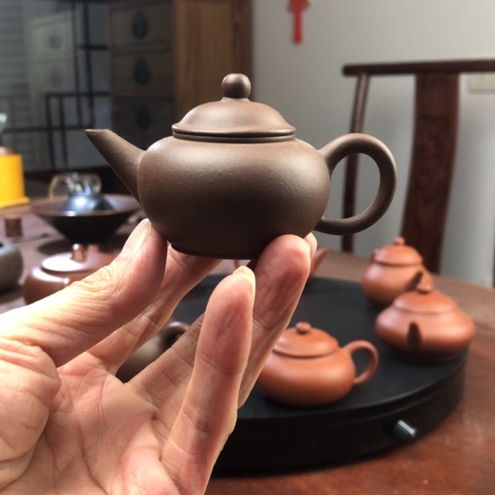 紫泥茶壶原矿紫泥3杯水平