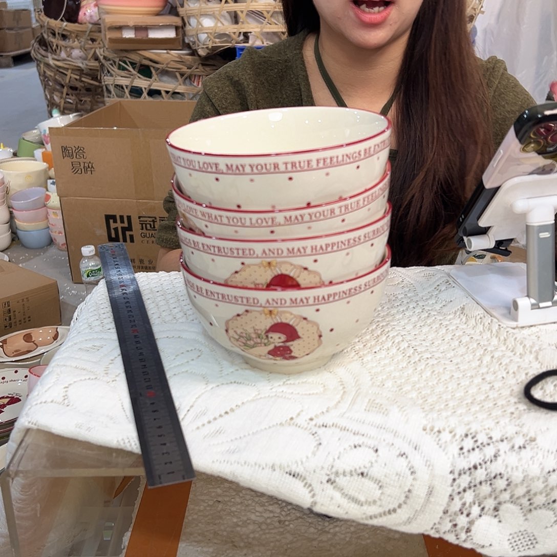 潮州陶瓷工厂微瑕6寸