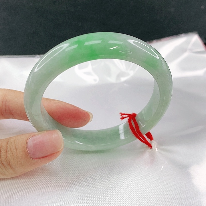 翡翠未镶嵌手镯圈54.5，18076