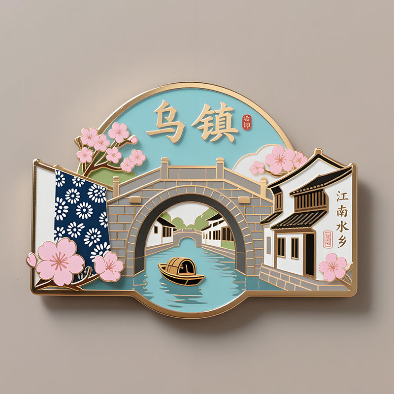 【乌镇】浙江金属冰箱磁贴送女朋友闺蜜同学生日礼物家居北京冰箱贴