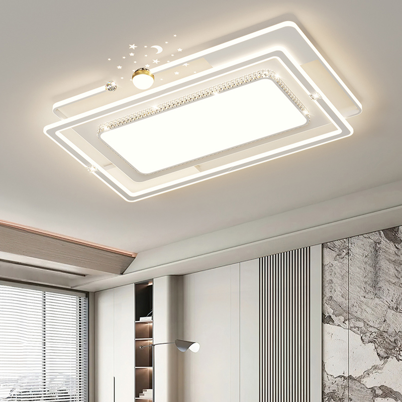客厅灯2025年新款现代简约大气led长方形吸顶灯家用主灯流行灯具