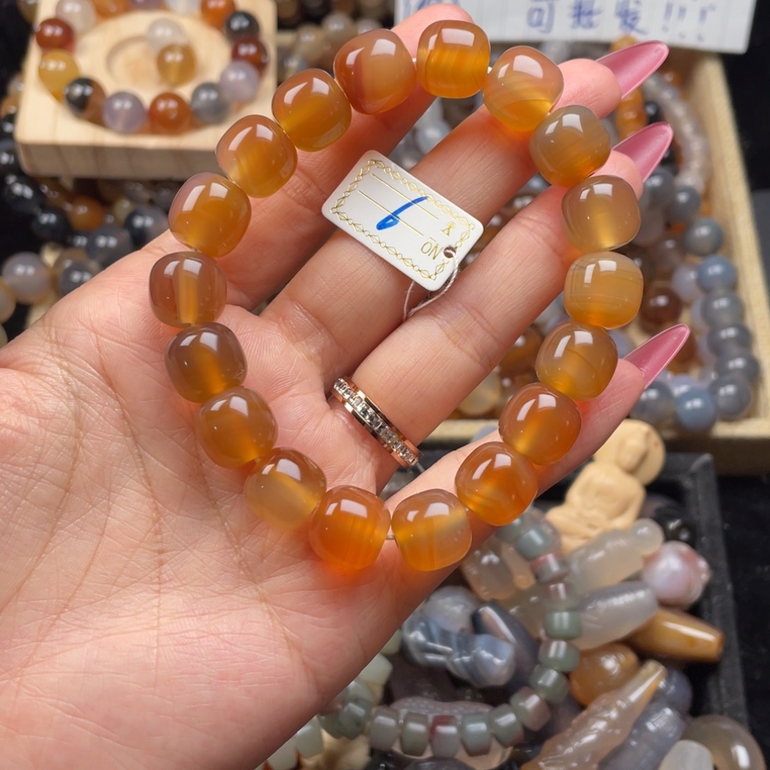 玛瑙/玉髓未镶嵌手链