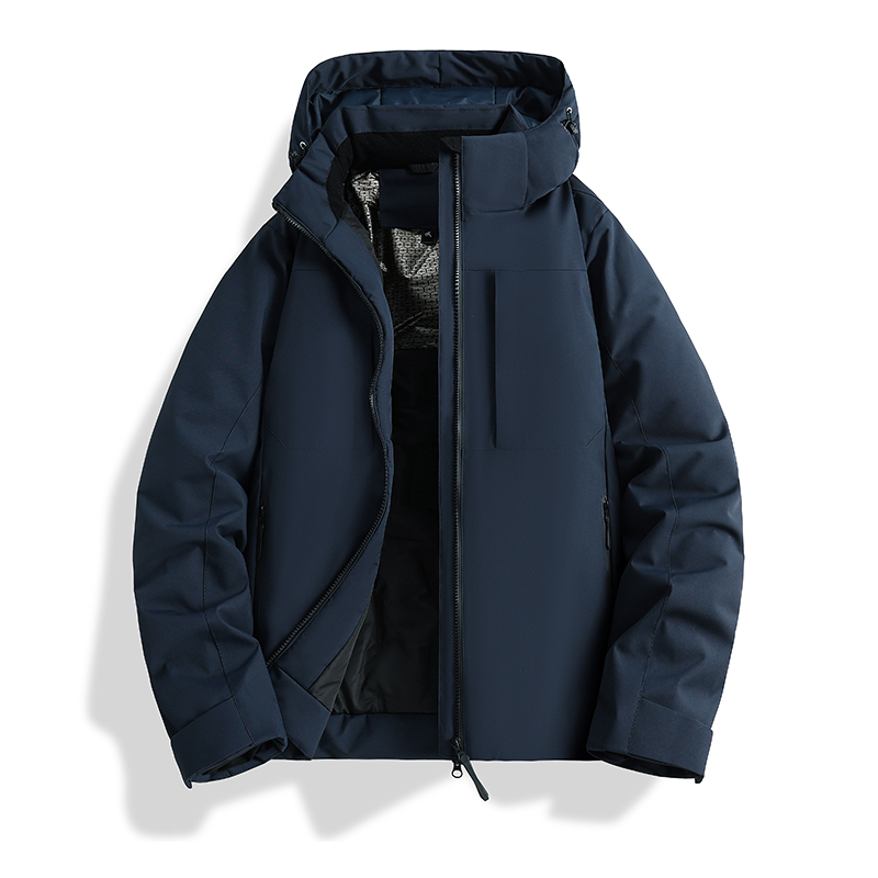 25年新款石墨烯户外保暖运动防水加绒连帽上衣外套  松子