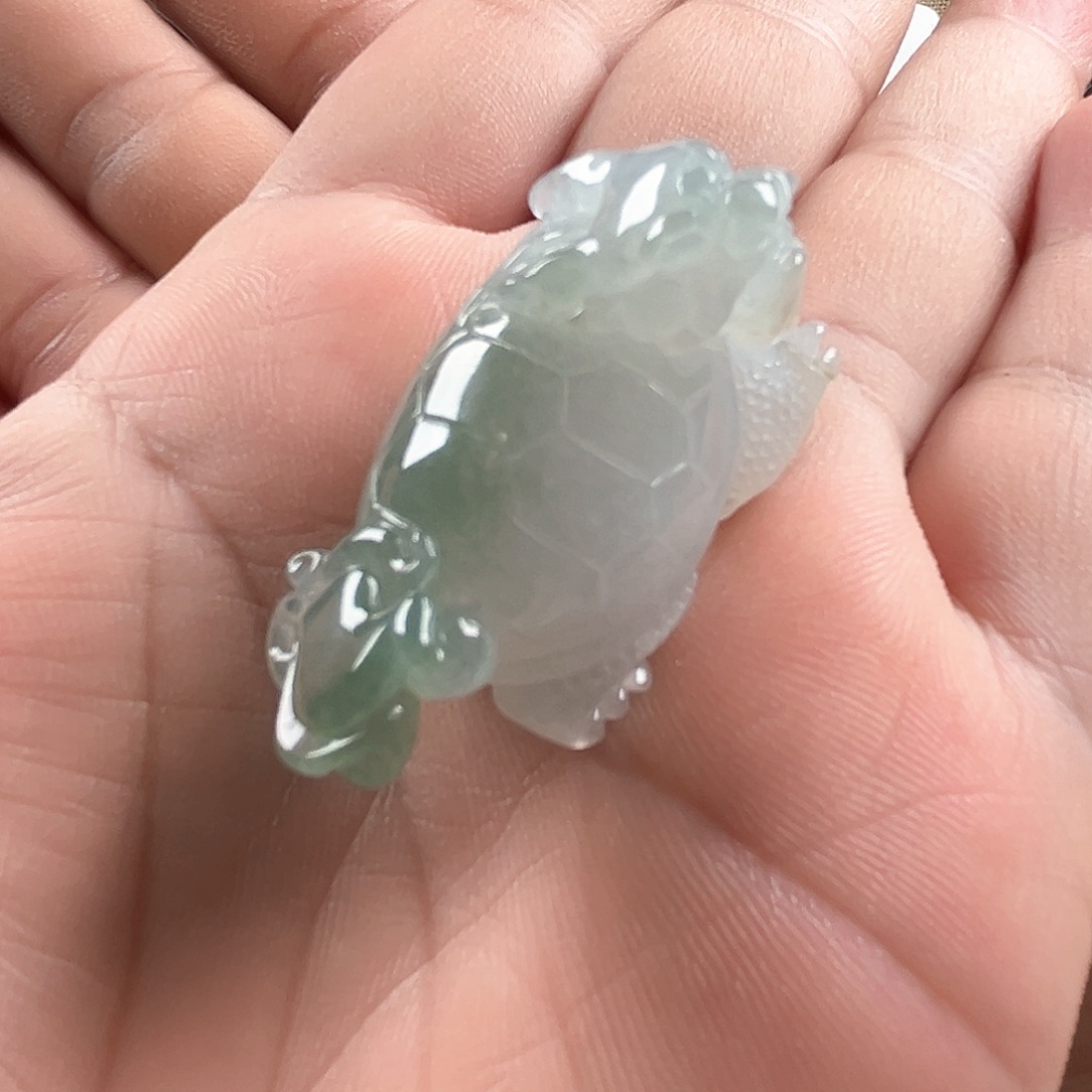 翡翠未镶嵌颈饰龙龟