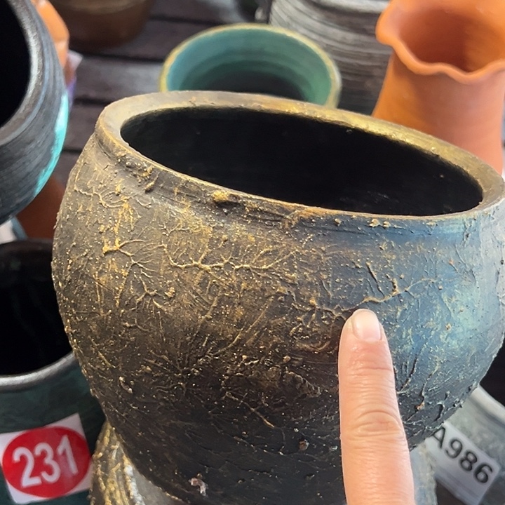 黑金平口高14口16带孔