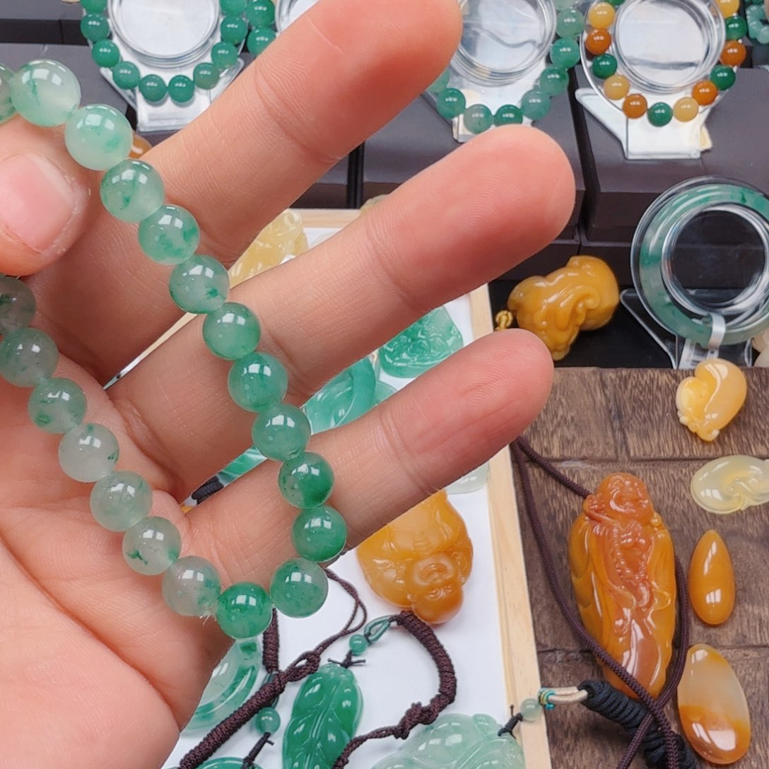 石英质玉手串未镶嵌路****6