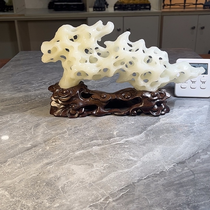 给***糖奇石茶宠鱼缸文房摆件