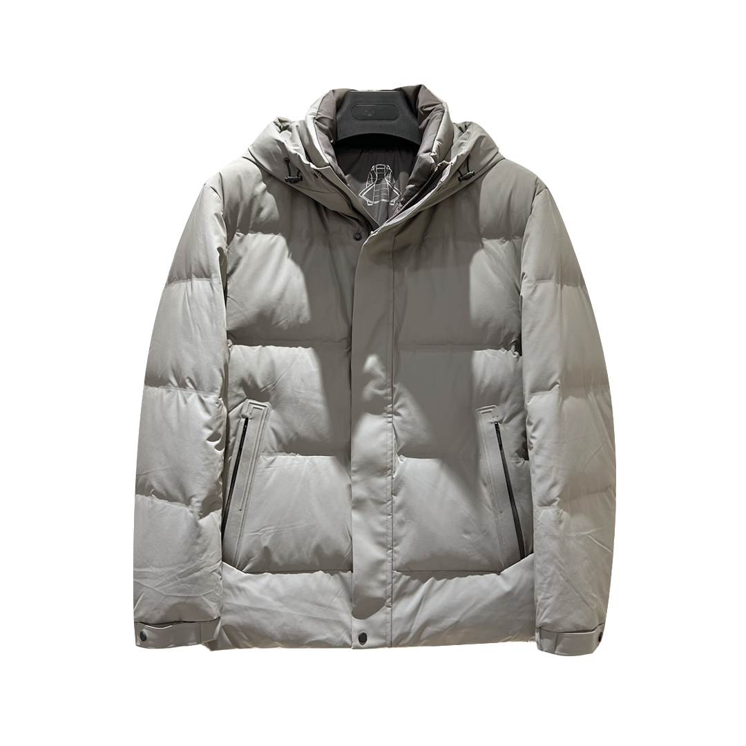 迪K尼458607543男士冬季连帽鹅绒服