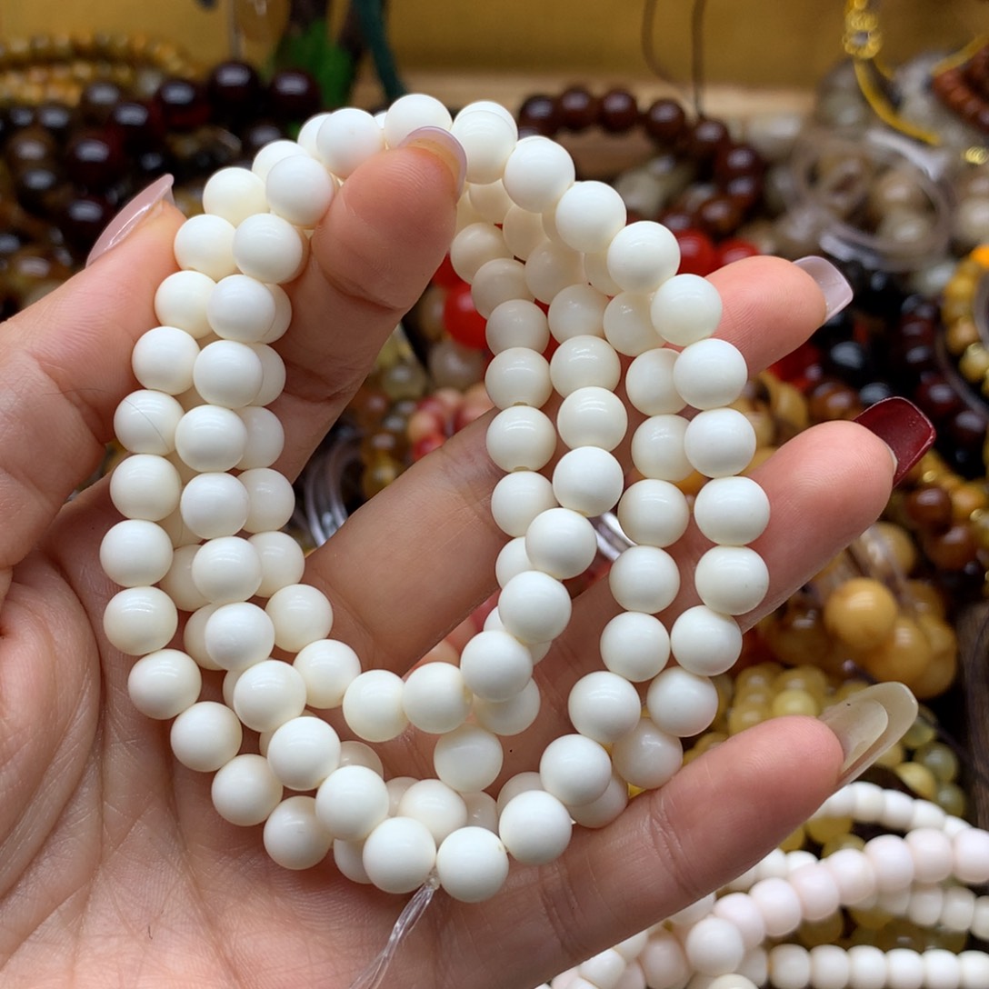 墨***麟天然佩奇精工8mm圆珠108