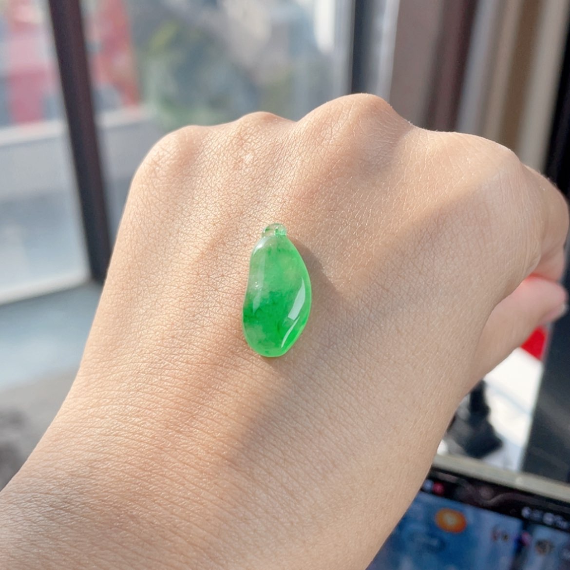 【闪购商品】翡翠颈饰未镶嵌46号 冰阳绿