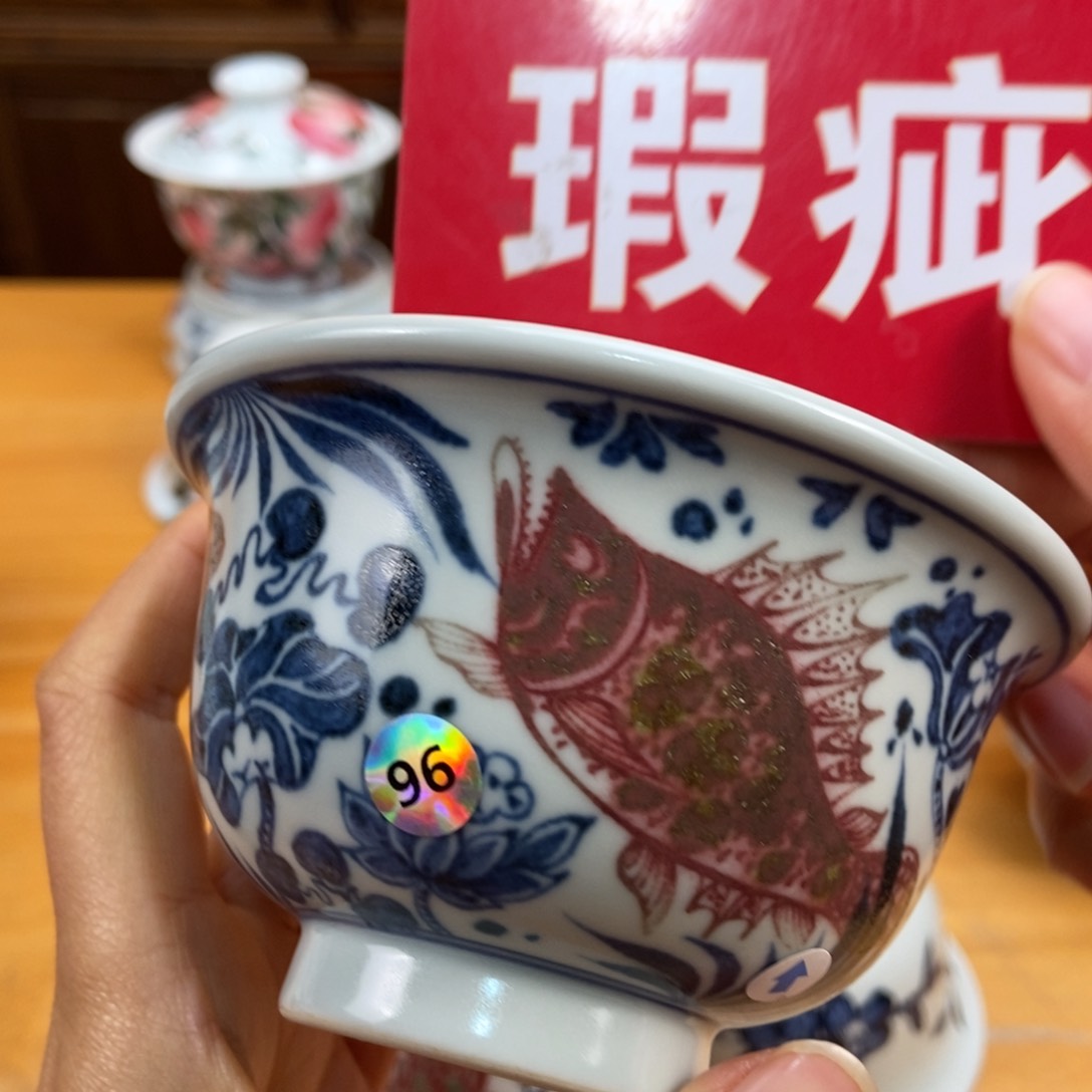 手绘现代茶具非古董