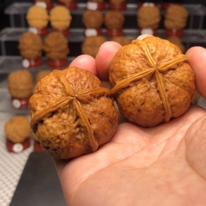 安***。把件文玩核桃101圆球四棱