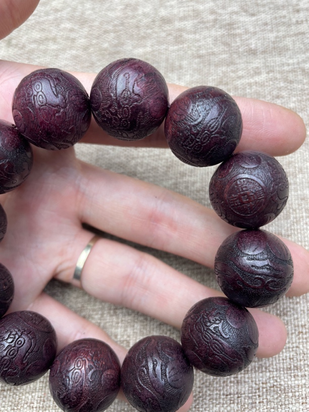 沉香木串文玩老料 16号