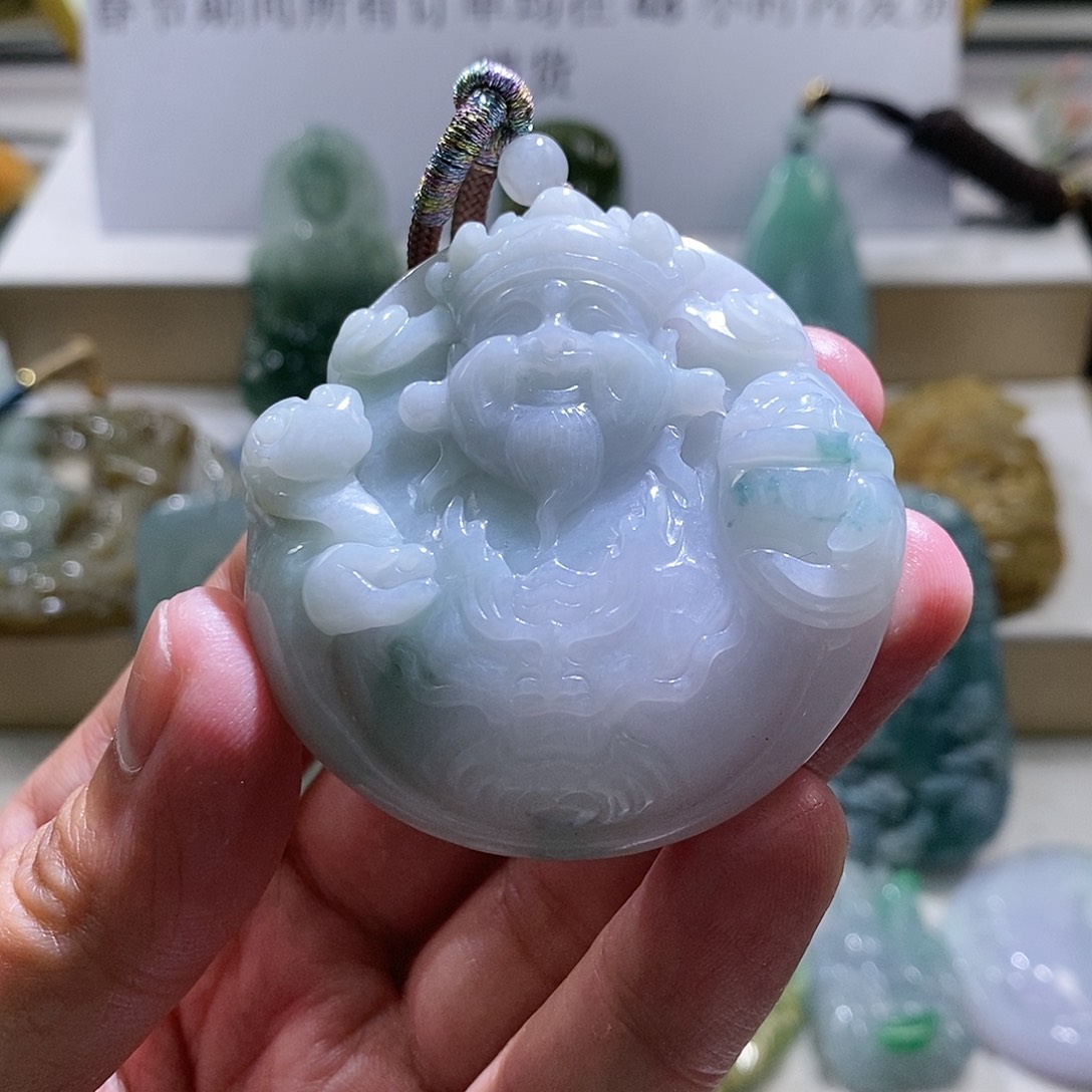 【闪购商品】翡翠颈饰未镶嵌财神