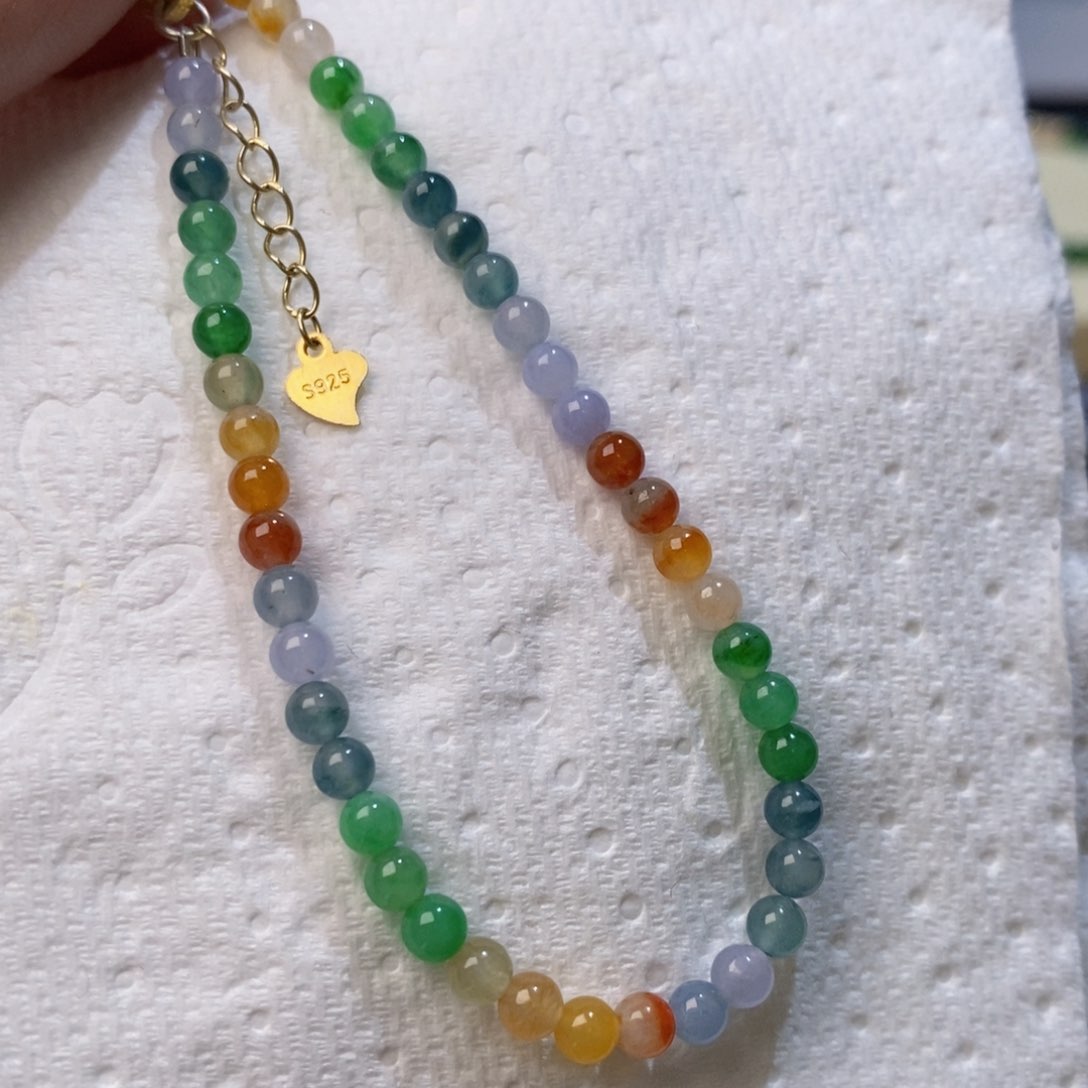 定制翡翠未镶嵌七彩毕业级