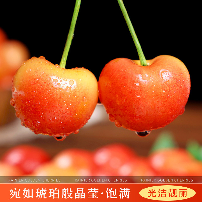 【智利原箱】海运Rainier雷尼尔黄金车厘子新鲜水果3J-4.4斤原箱大樱桃顺丰同城送桑提娜智利
