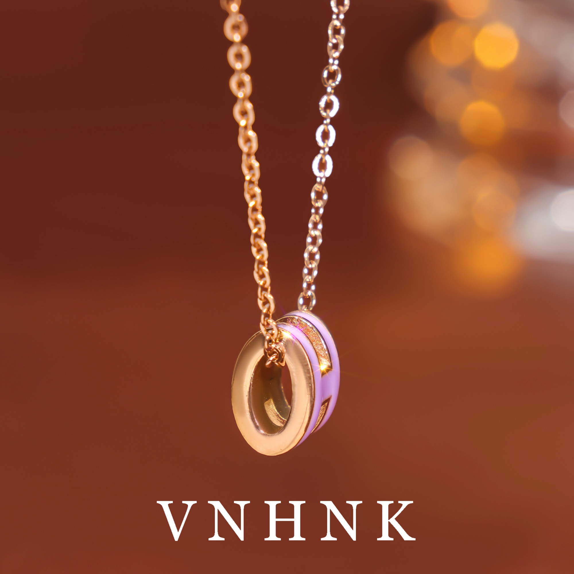 钛钢项链 美可儿    F133    紫色（46cm）时尚气质项链预售