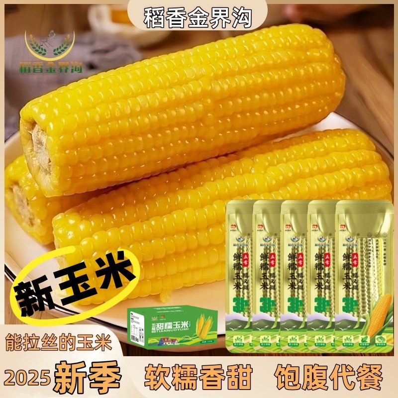 【试吃3根】东北黄糯玉米250-350g*10根软糯香甜