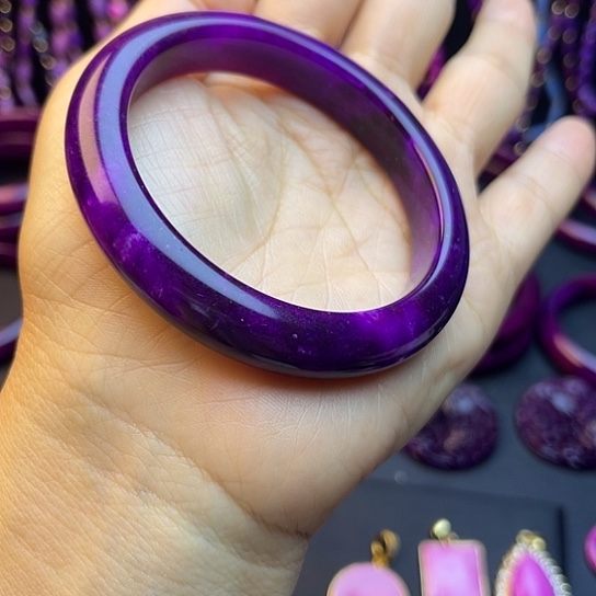 坐***翔非金属圈口58.3紫丝绒