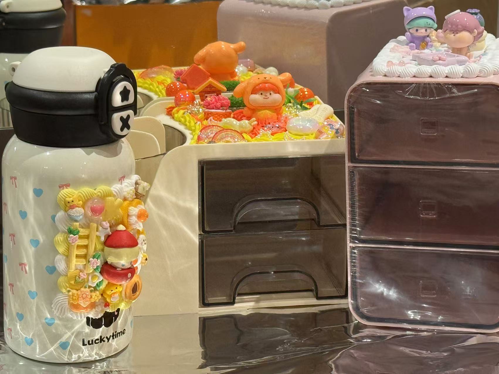 【主播代选】原创设计奶油胶萌粒收纳摆件可爱居家用品礼物