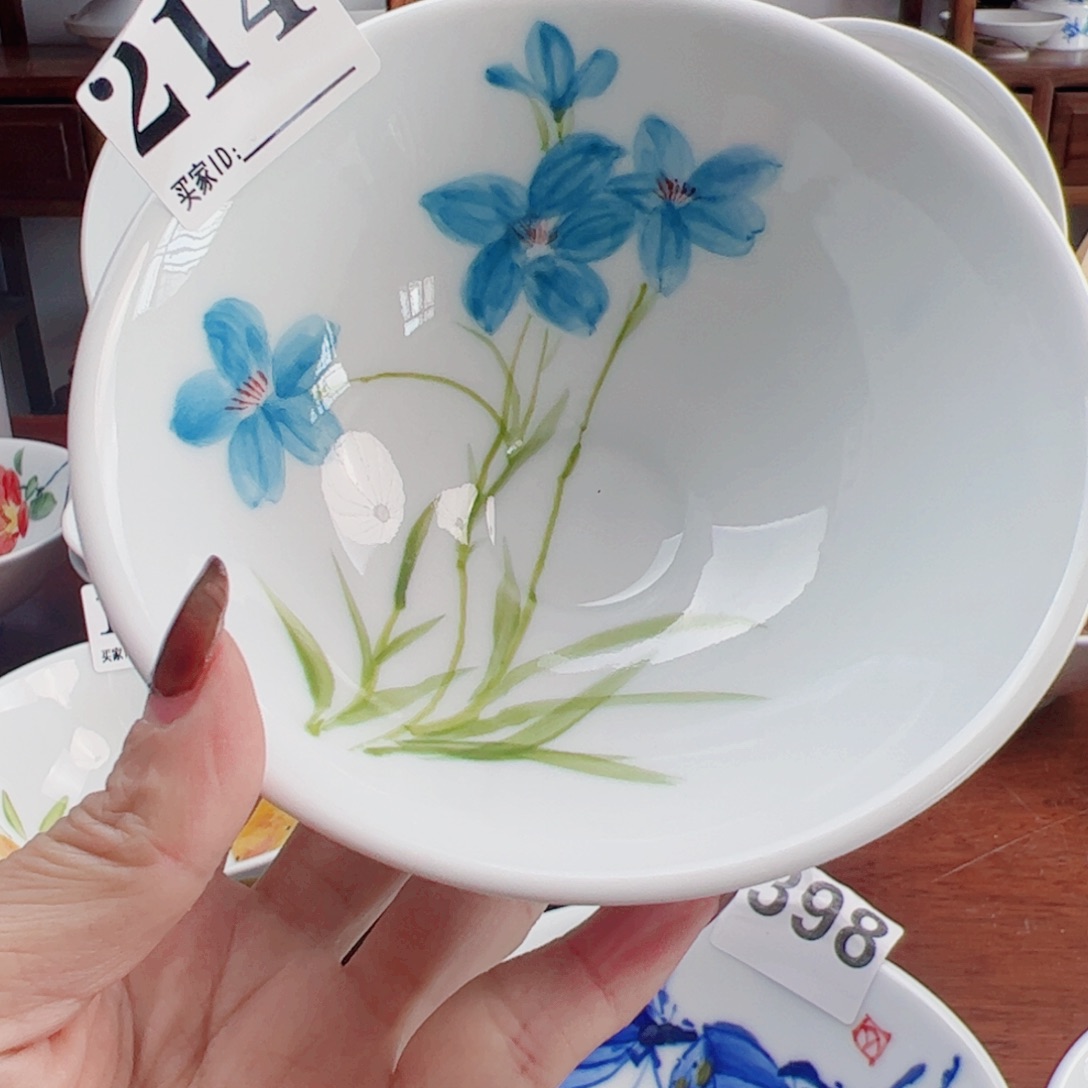 瓷片景德镇陶瓷手工手绘制作