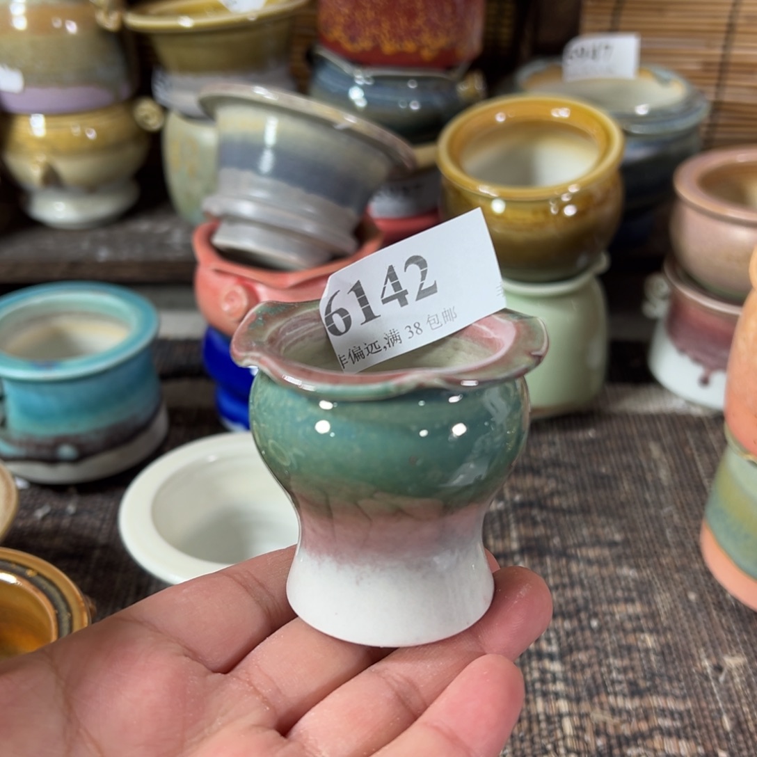 陶瓷景德镇手工花盆