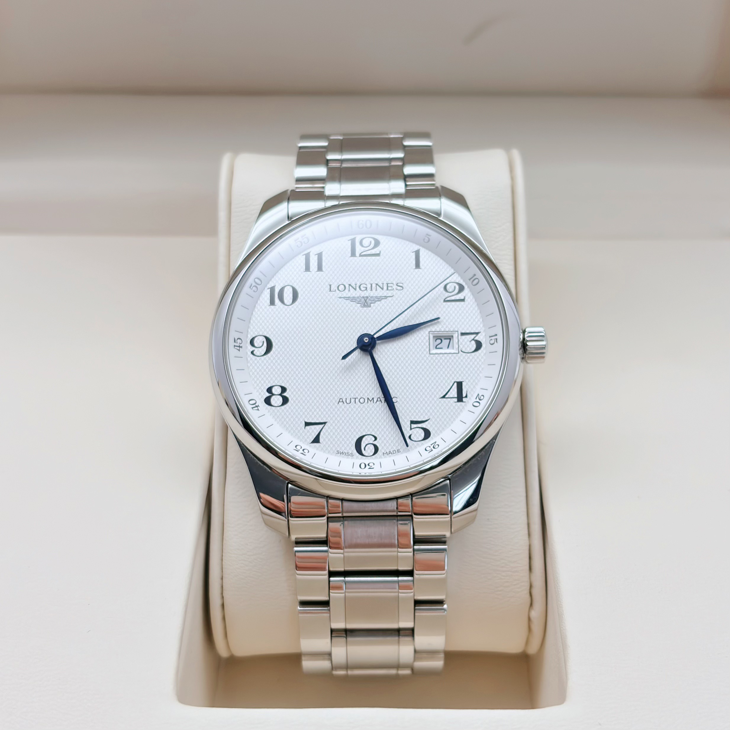 99新 Longines/浪琴 四针月相/23年全套/42MM/自动机械/公价22200