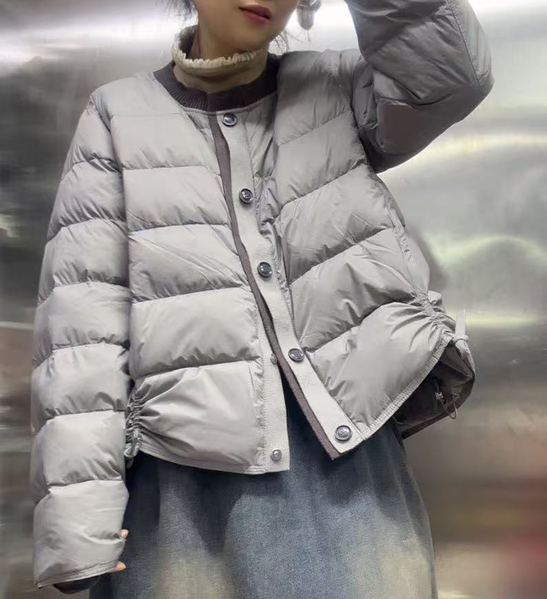 圆领百搭单色加厚外套738897