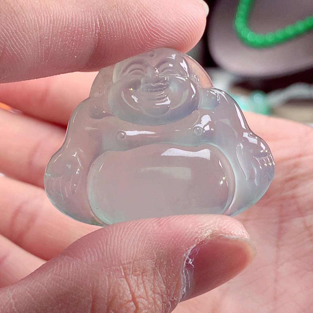 翡翠颈饰未镶嵌佛公吊坠