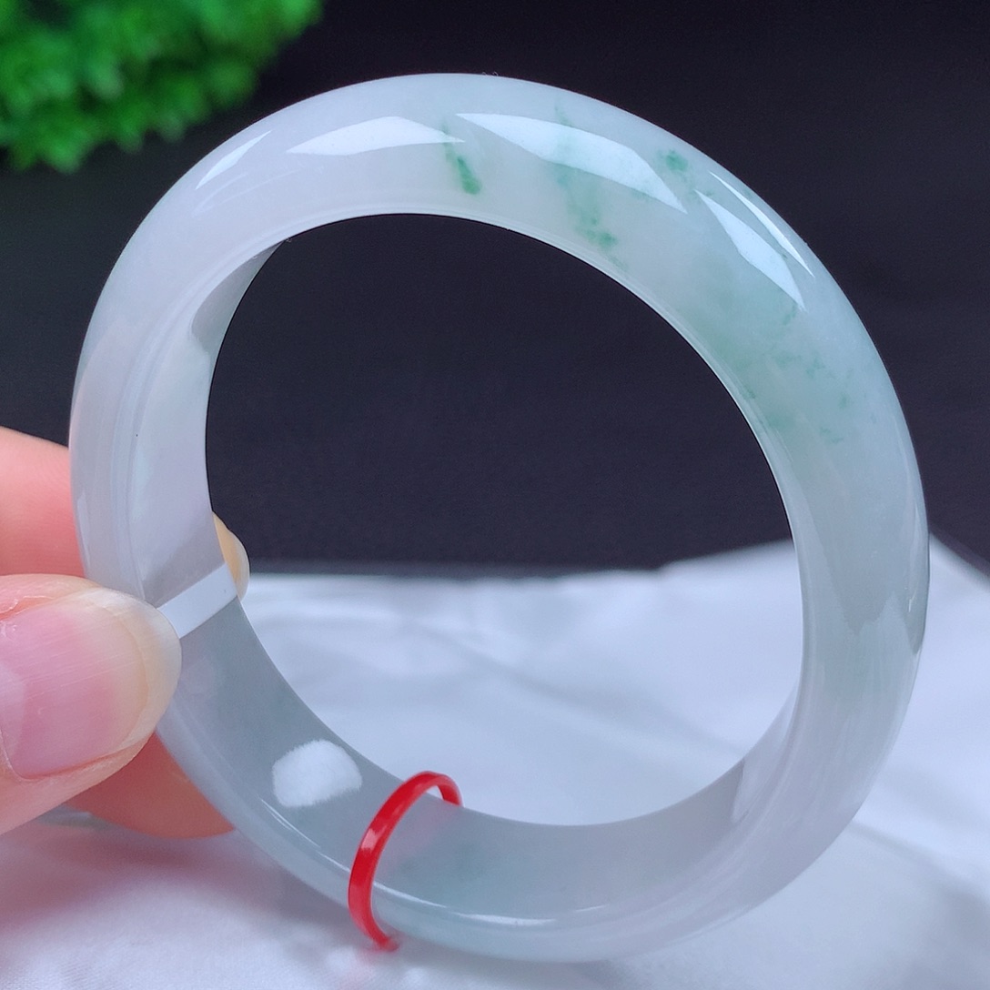 翡翠未镶嵌手镯57贵妃680016