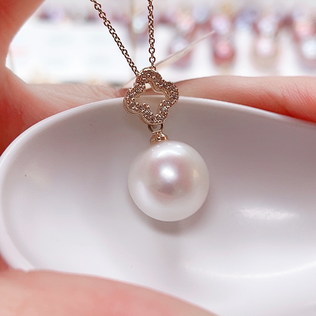 合金淡水珍珠吊坠(赠链)