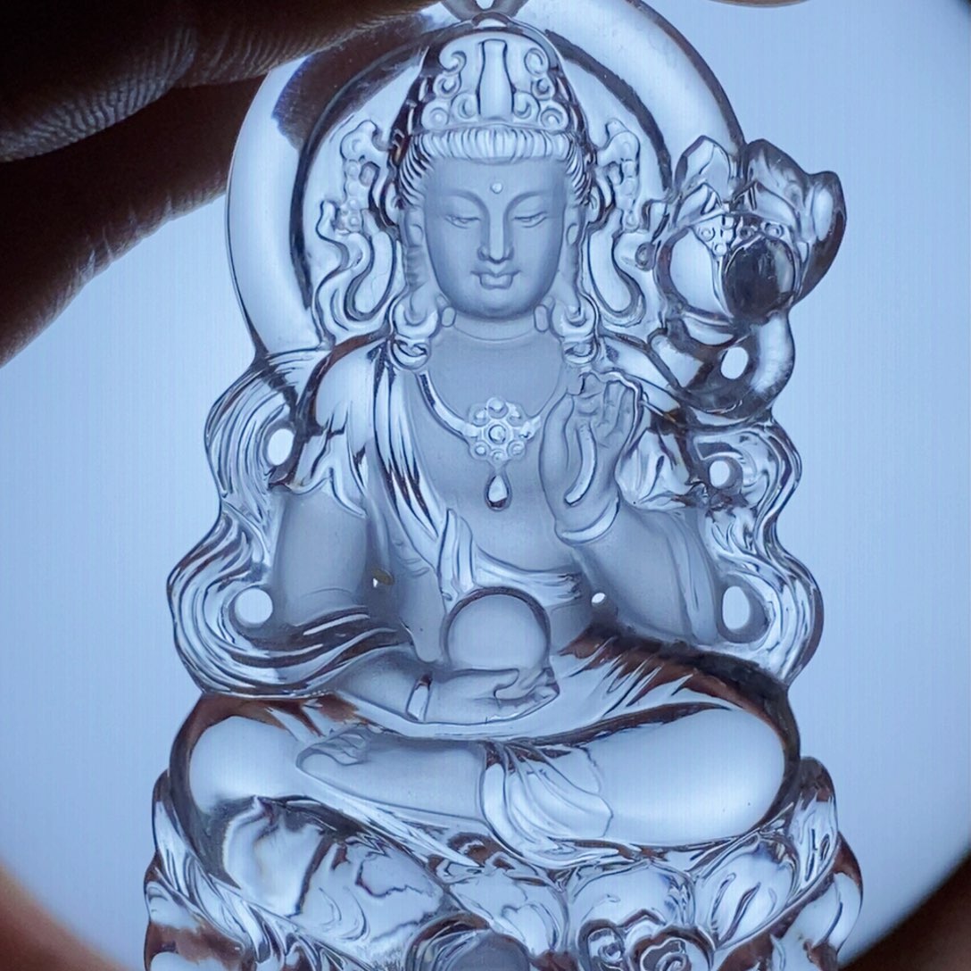 水晶颈饰未镶嵌宁**远吊坠