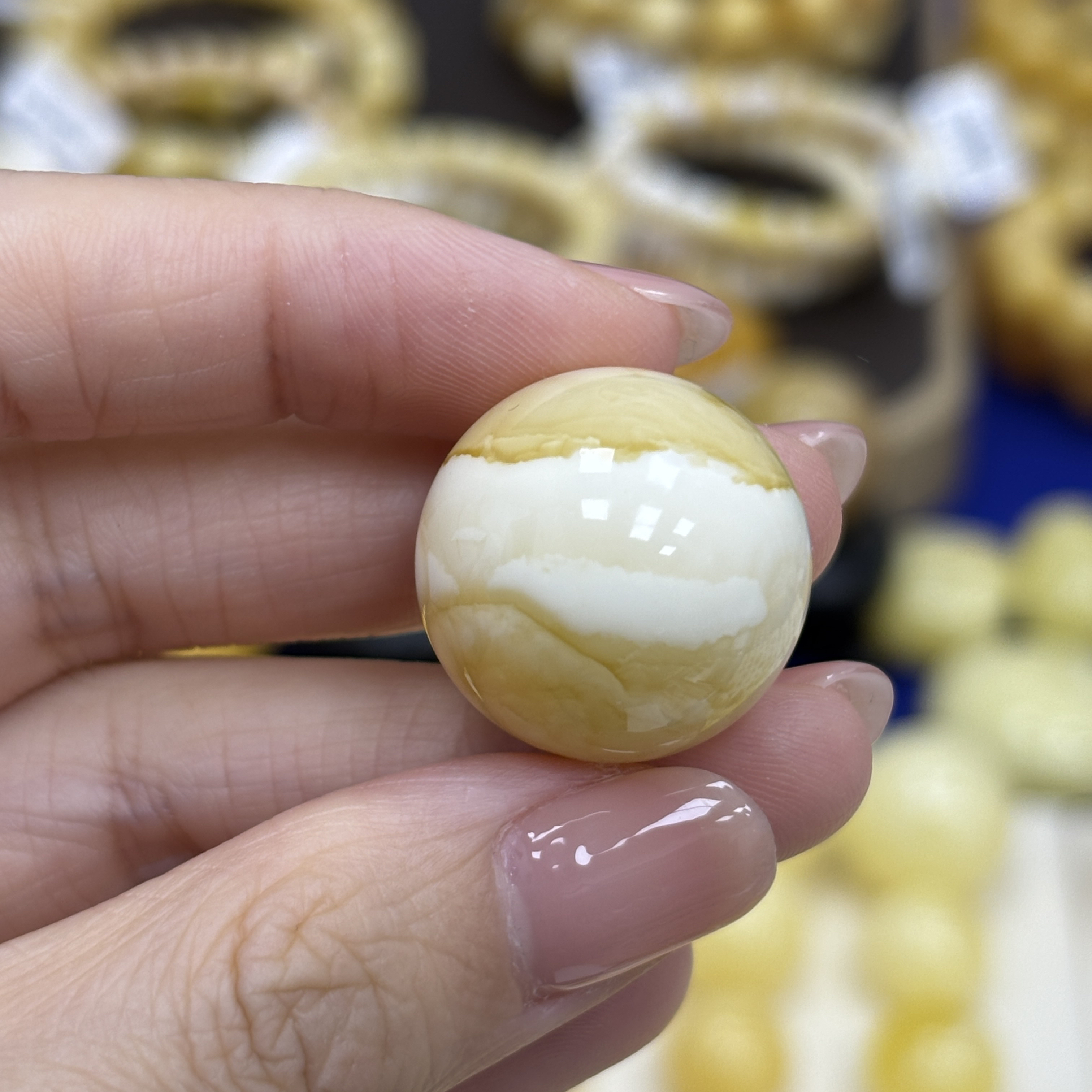 21.1mm 小妖珠宝天然原矿琥珀蜜蜡